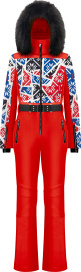 Комбинезон женский POIVRE BLANC W24-0831-WO с иск.мехом (24/25) Print Scarlet Red