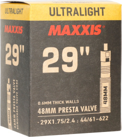 Велокамера Maxxis Ultralight 29x1.75/2.4 0.6 мм FV 48мм