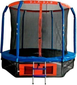 Батут DFC JUMP BASKET 14 футов, внутр. сетка, лестница (427 cм)