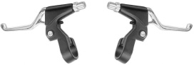 Ручки тормозные SAIGUAN для V-brake под 2-3 пальца, хомут пластиковый