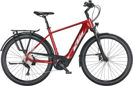 Электровелосипед KTM MACINA TOUR P510 H Chrome Red-Silver-Black