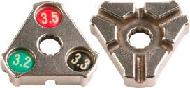 BikeHand YC-1A Ключ спицевой, для ниппелей 3,3мм, 3,3мм,3,5мм треугольный